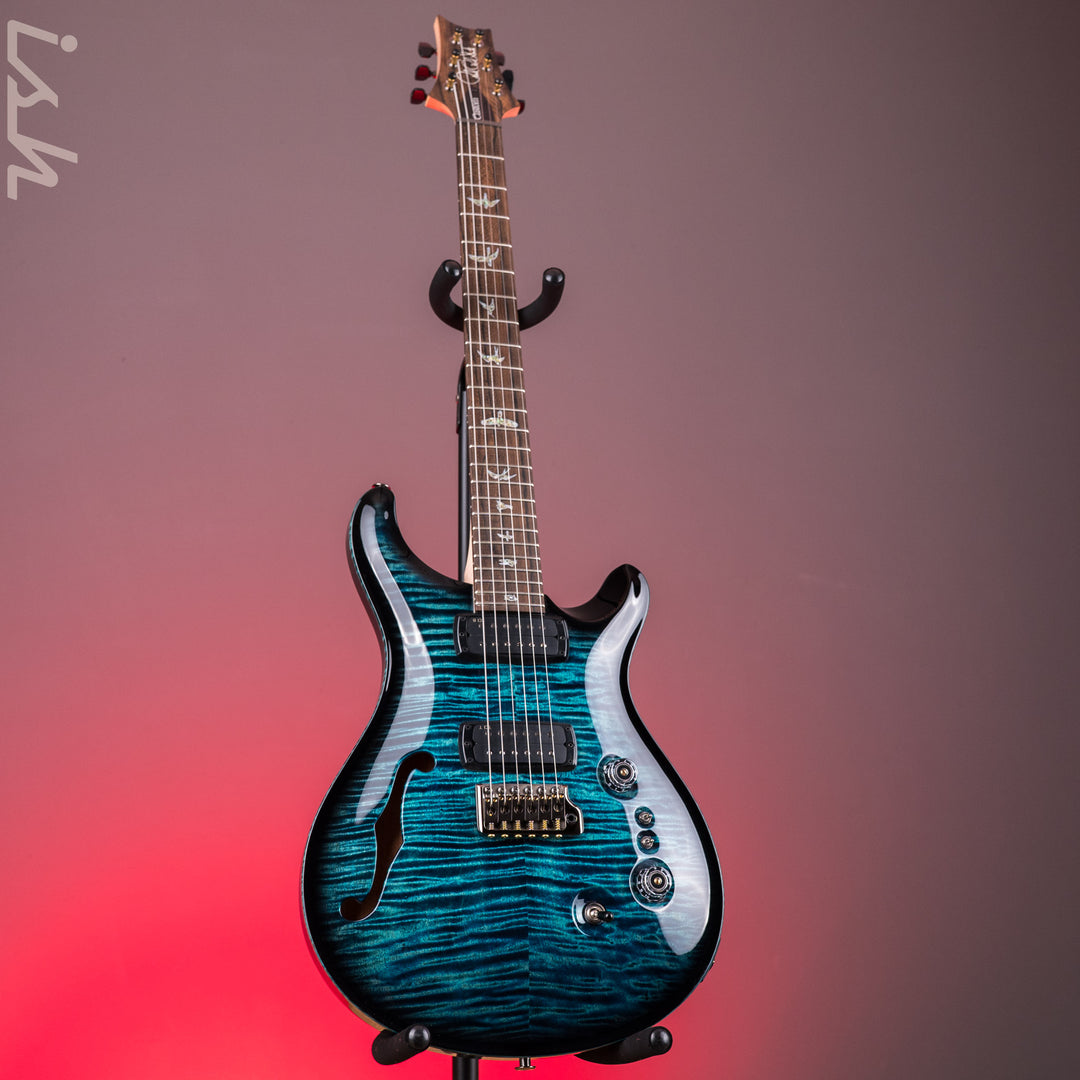 PRS Custom 24-08 Semi-Hollow Cobalt Smokeburst w/ Stained Binding