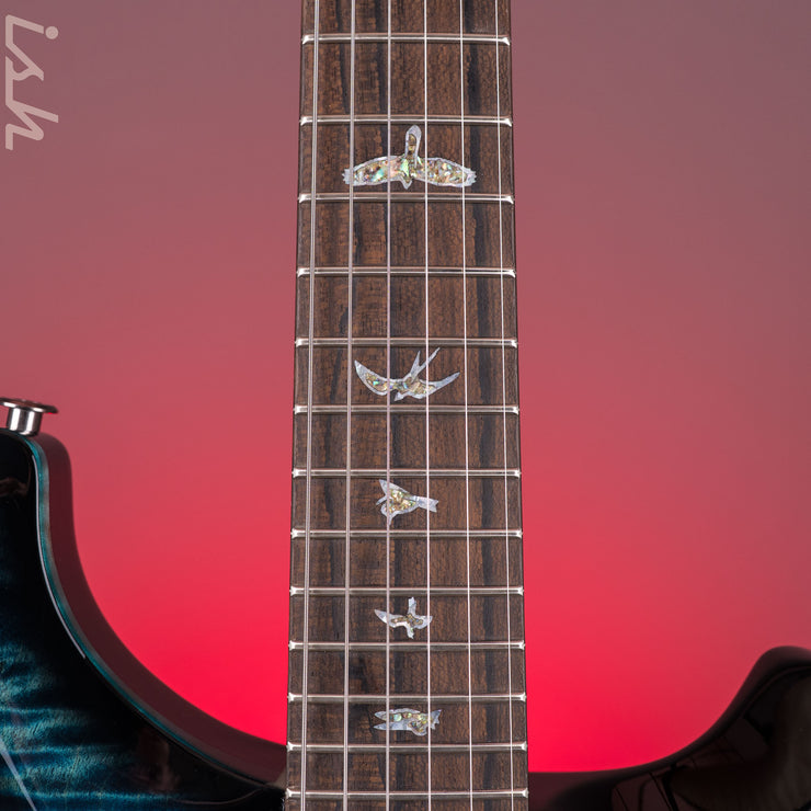 PRS Custom 24-08 Semi-Hollow Cobalt Smokeburst w/ Stained Binding