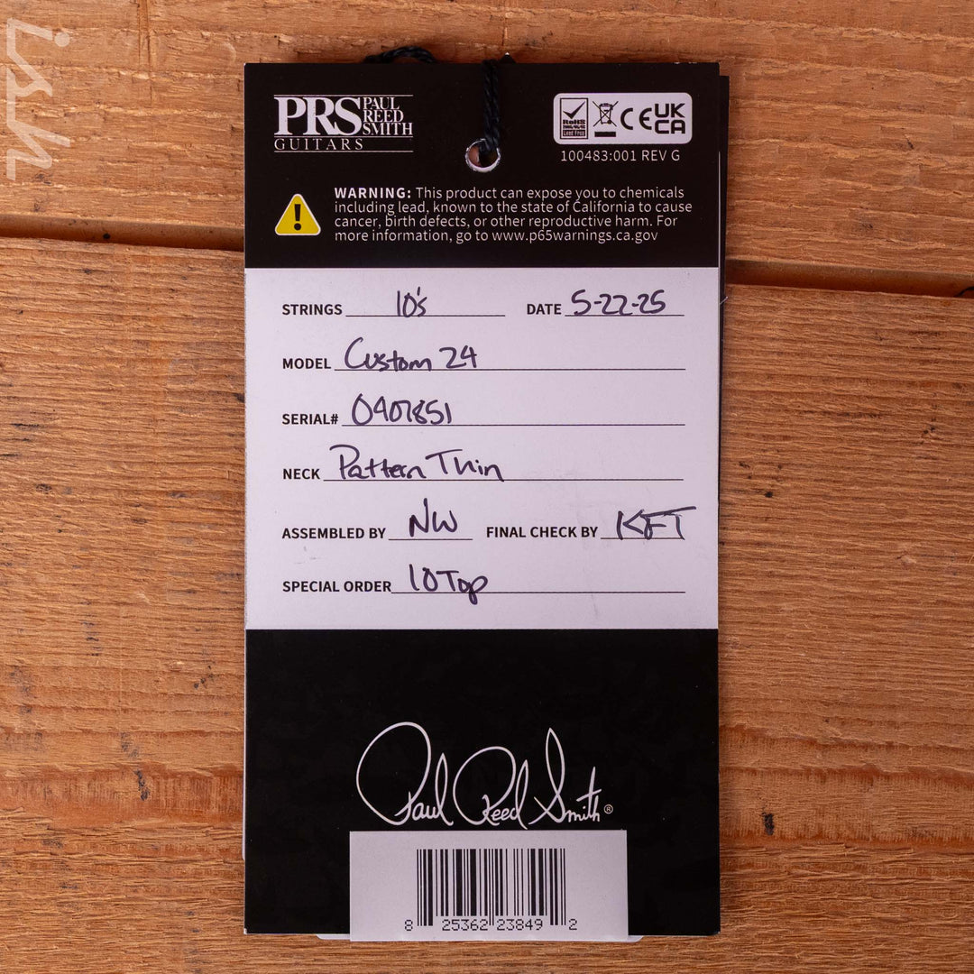 PRS Custom 24 10 Top Aurora Borealis *New Color!*