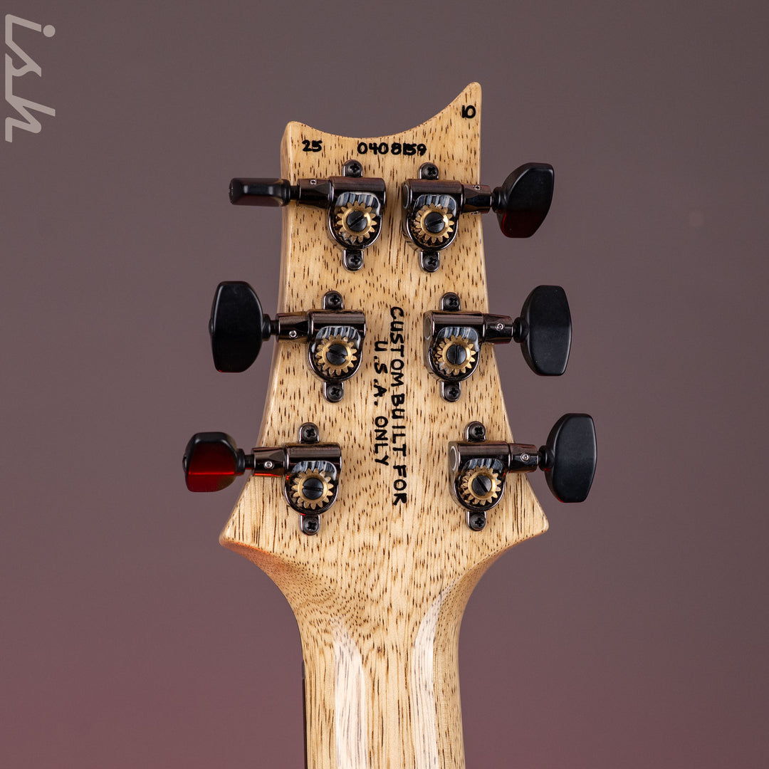 PRS Custom 24 Wood Library 10-Top Quilt Charcoal Purple Burst