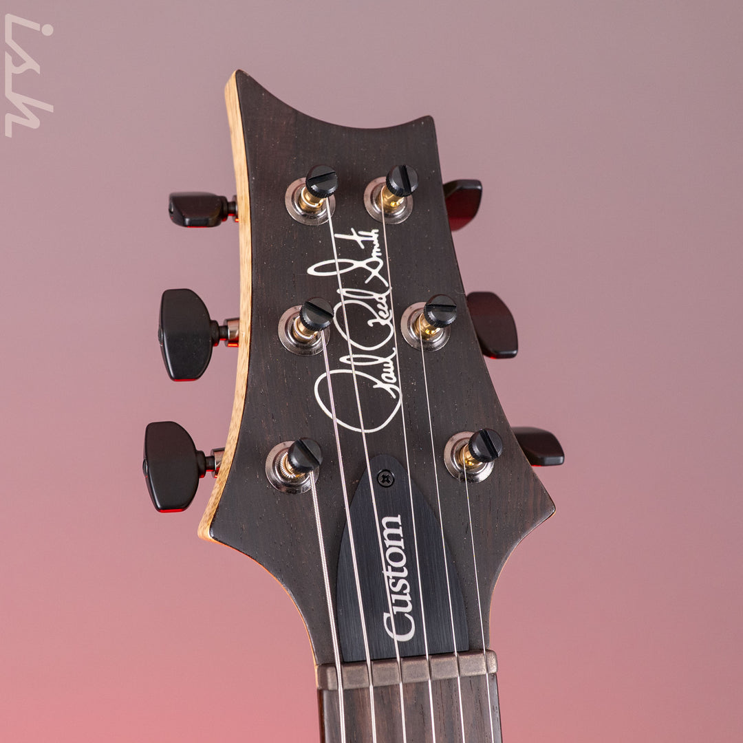 PRS Custom 24 Wood Library 10-Top Quilt Charcoal Purple Burst