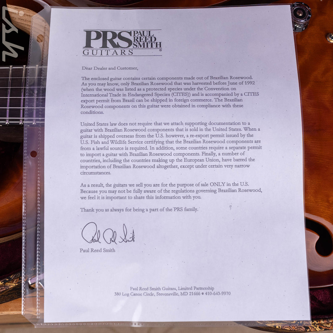 PRS Private Stock Hollowbody II Piezo Redwood &amp; Brazilian Rosewood