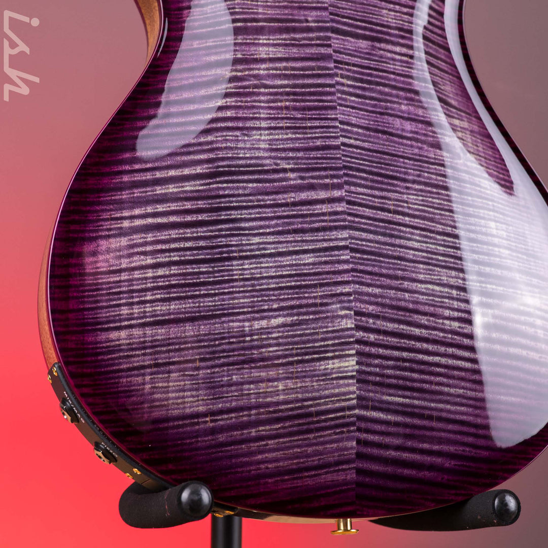 PRS Hollowbody II Piezo 10-Top Faded Purple Wrap Smokeburst w/ Natural Sides