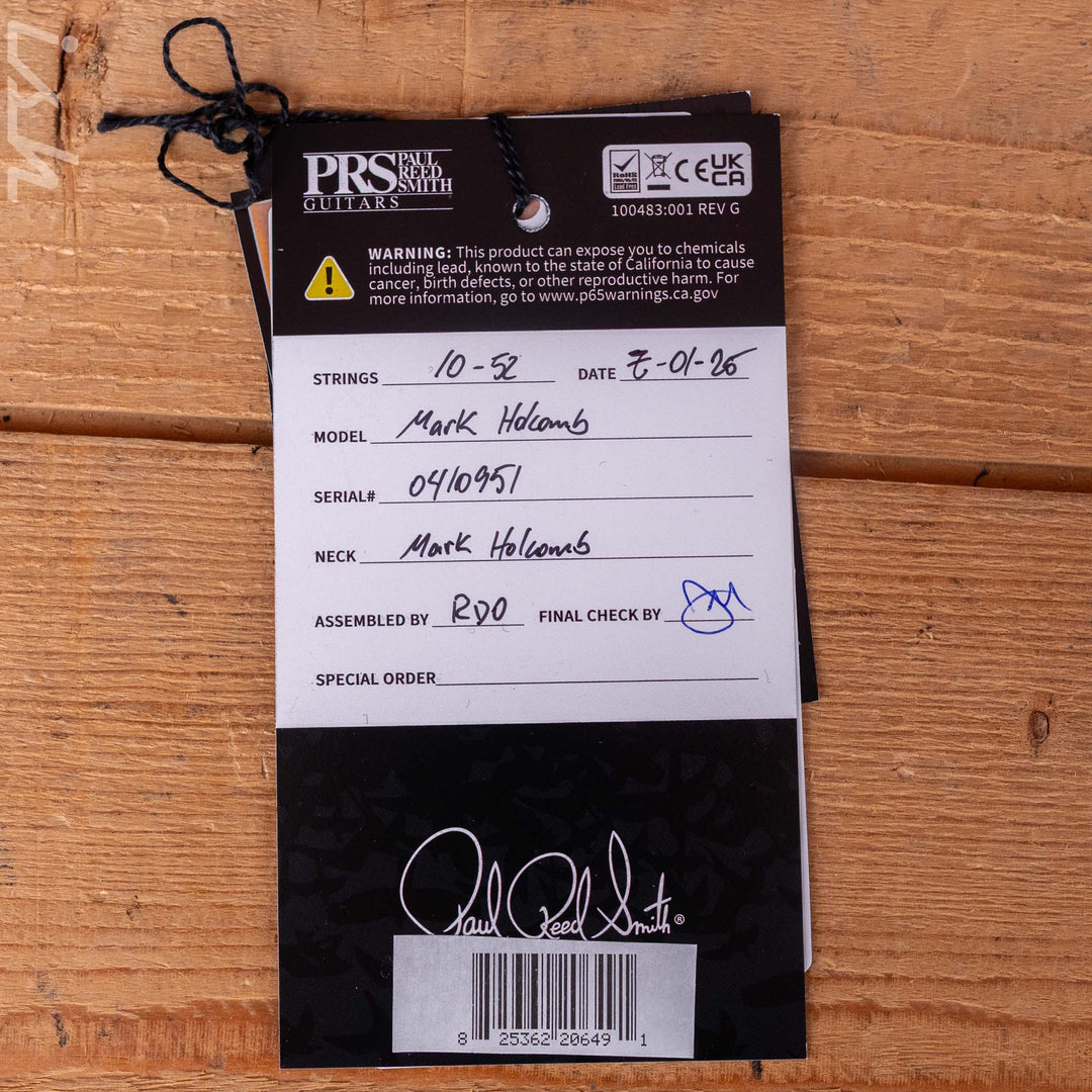PRS Mark Holcomb Charcoal Wraparound Burst
