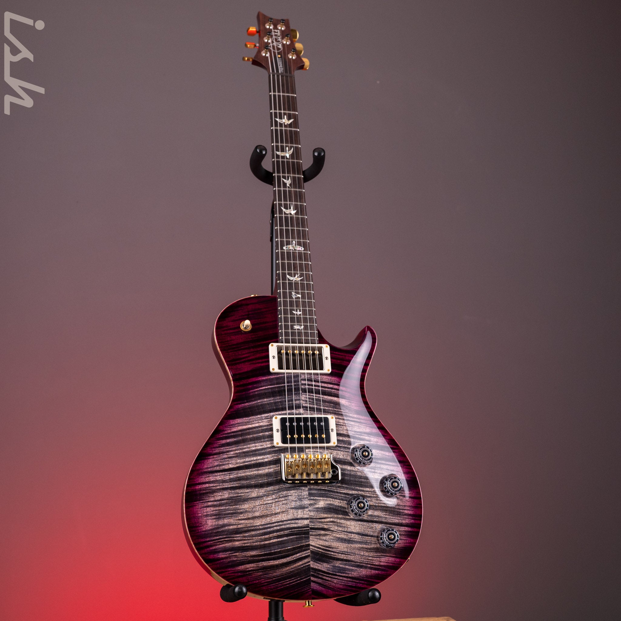 PRS Tremonti 10-Top Charcoal Purple Burst (Natural Binding) – Ish
