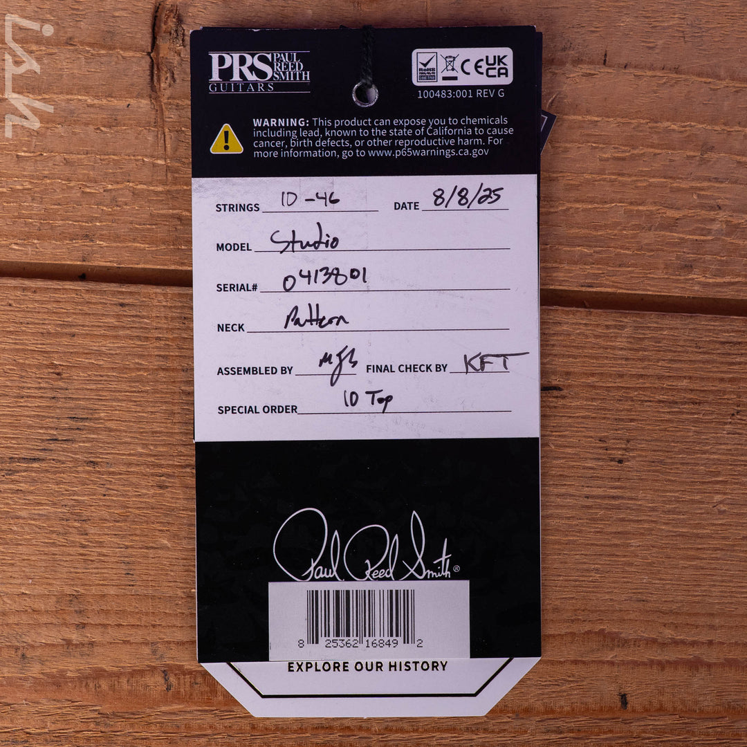 PRS Studio 10-Top Dark Cherry Sunburst