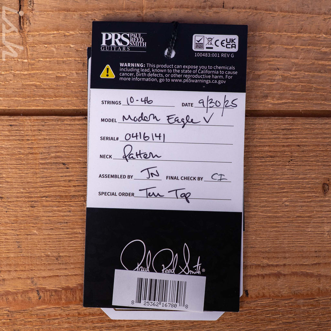 PRS Modern Eagle 10-Top Fire Smokeburst