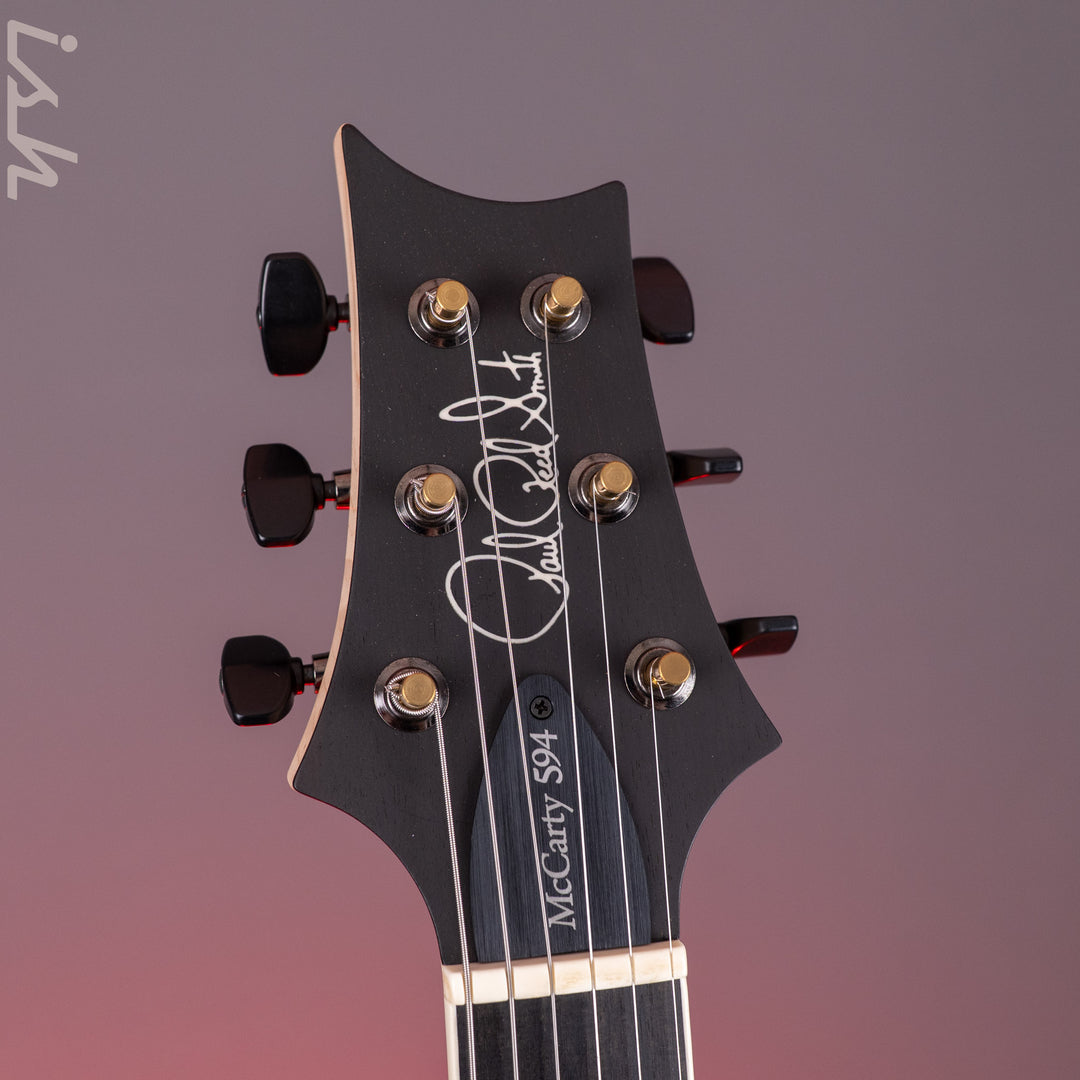 PRS Wood Library McCarty 594 Singlecut 10-Top Quilt River Blue Wrap Smokeburst