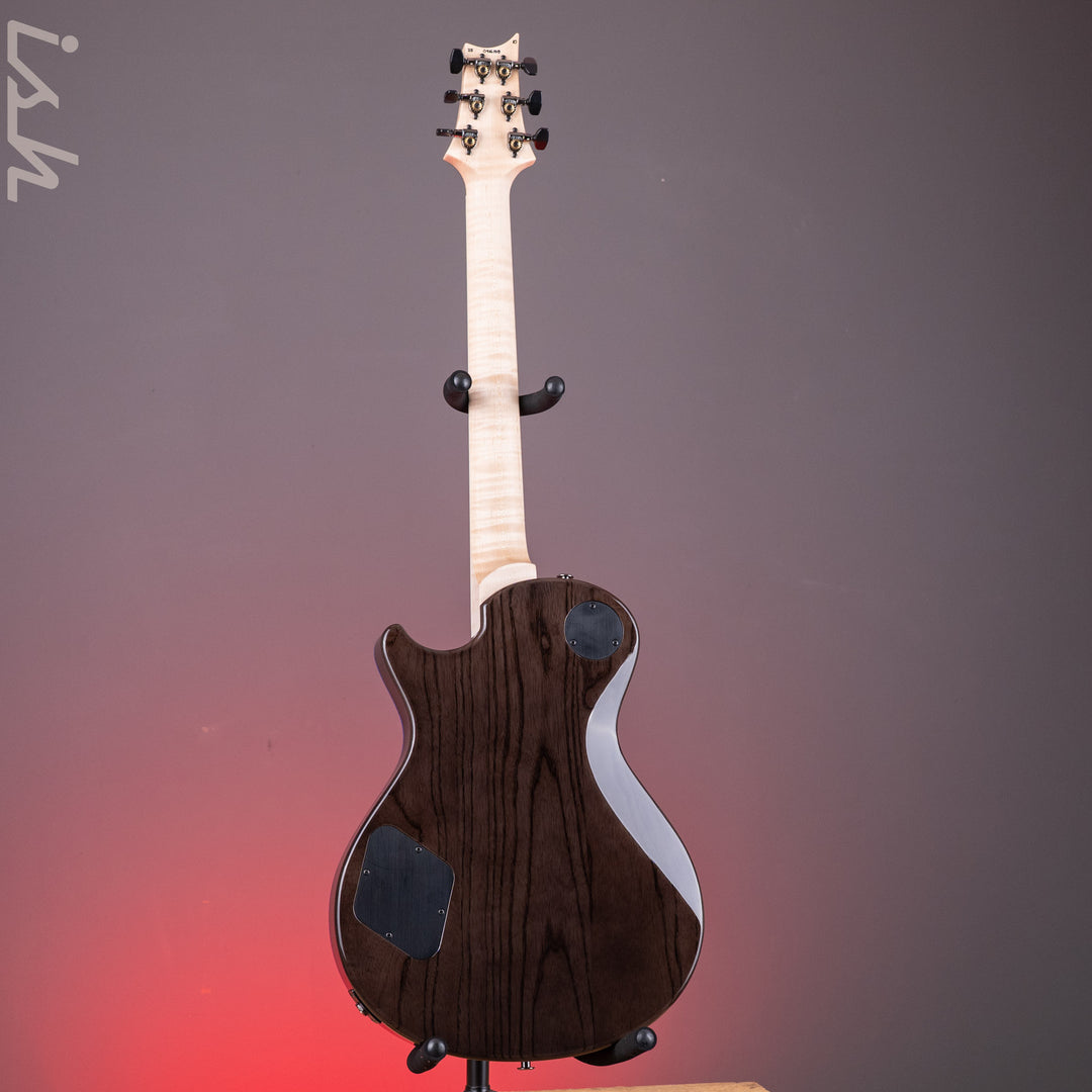 PRS Wood Library McCarty 594 Singlecut 10-Top Quilt River Blue Wrap Smokeburst