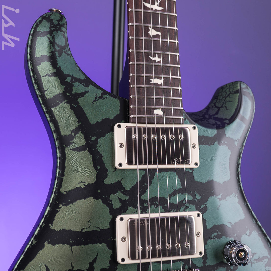 PRS CE 24 Black Matcha Green Crackle Sprayer&