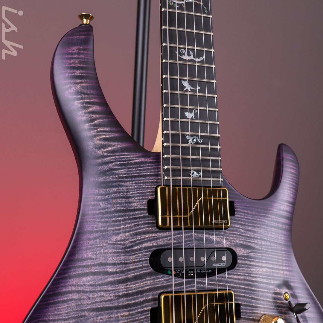 PRS Herman Li Chleo Limited Edition Charcoal Purple Wraparound Burst