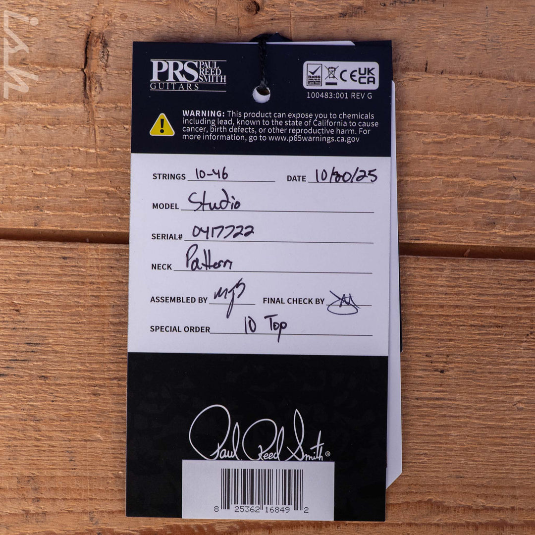 PRS Studio 10-Top Dark Cherry Sunburst