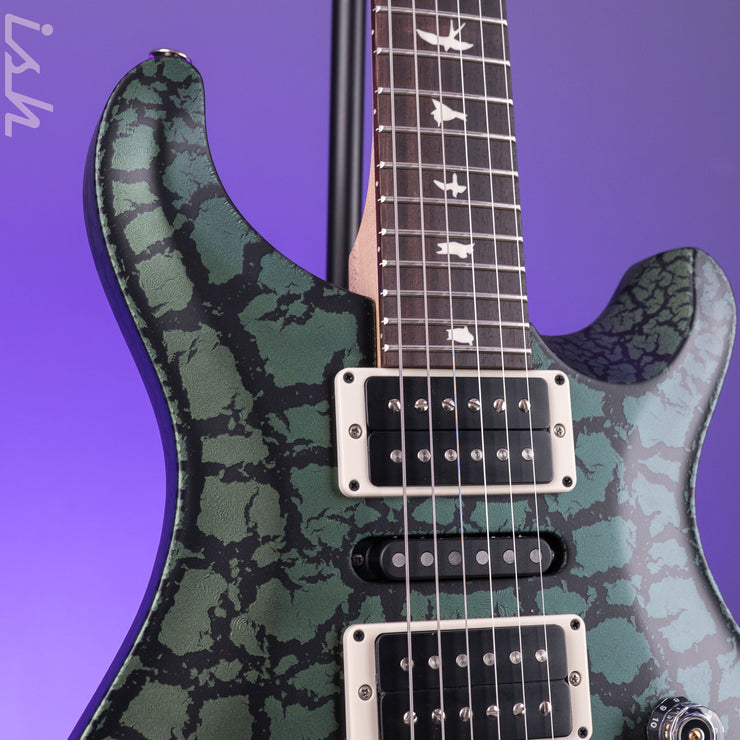 PRS CE 24 Special Limited Edition Macha Green Black Crackle