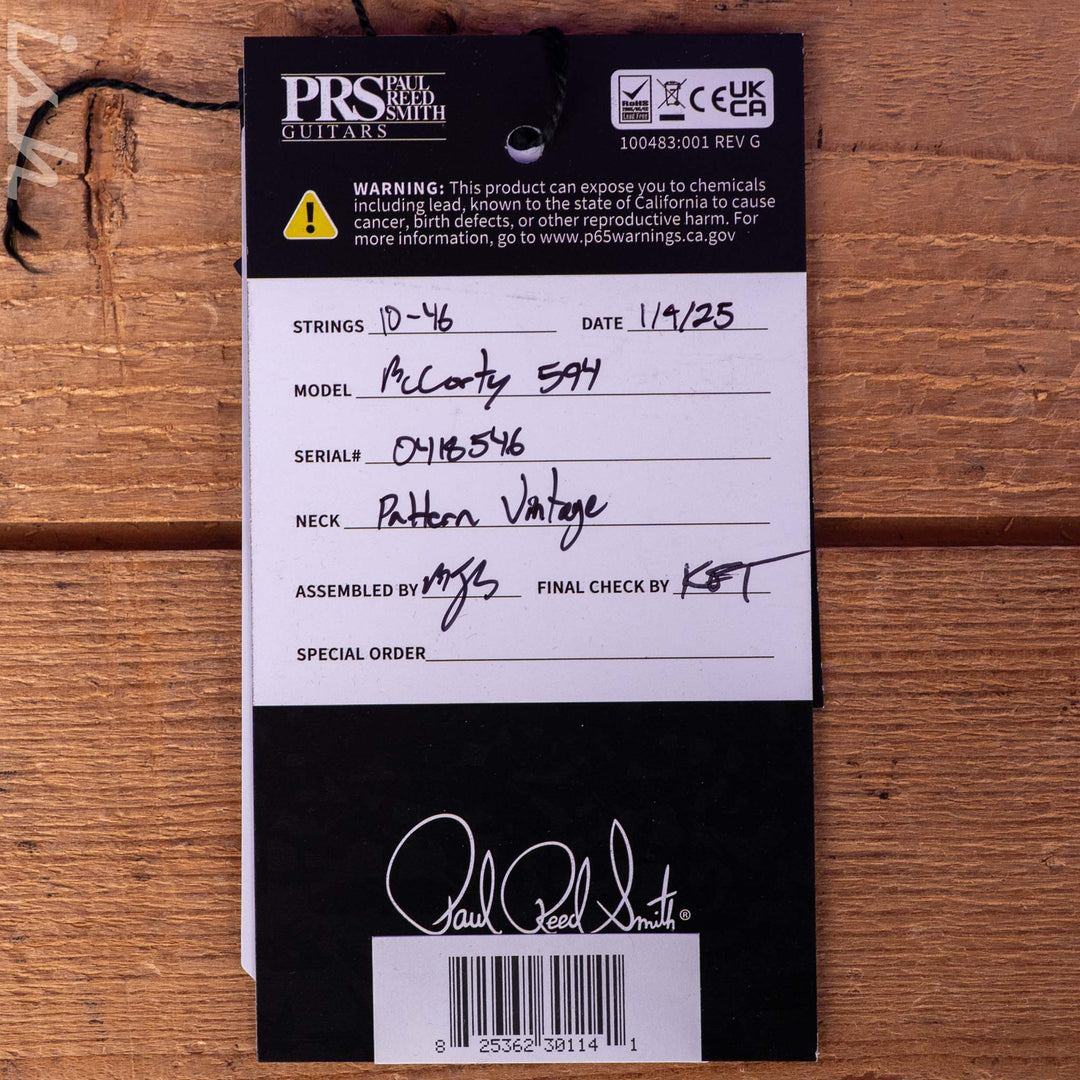 PRS McCarty 594 Sprayer&
