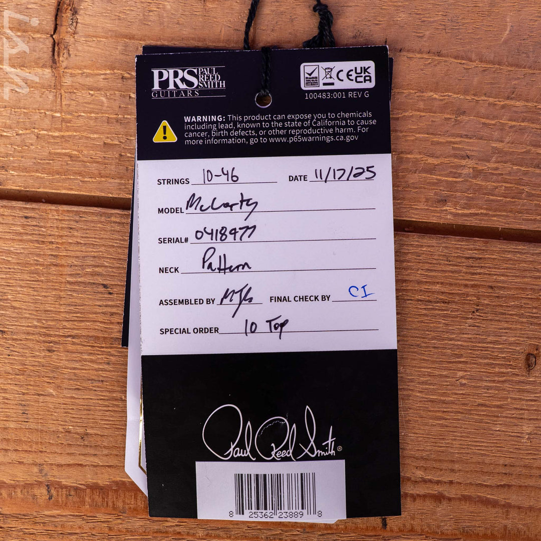 PRS McCarty 10-Top Black Gold
