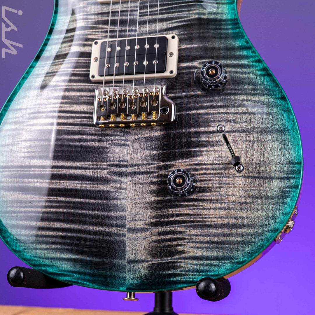 PRS Custom 24 Custom Color Charcoal Teal Microburst