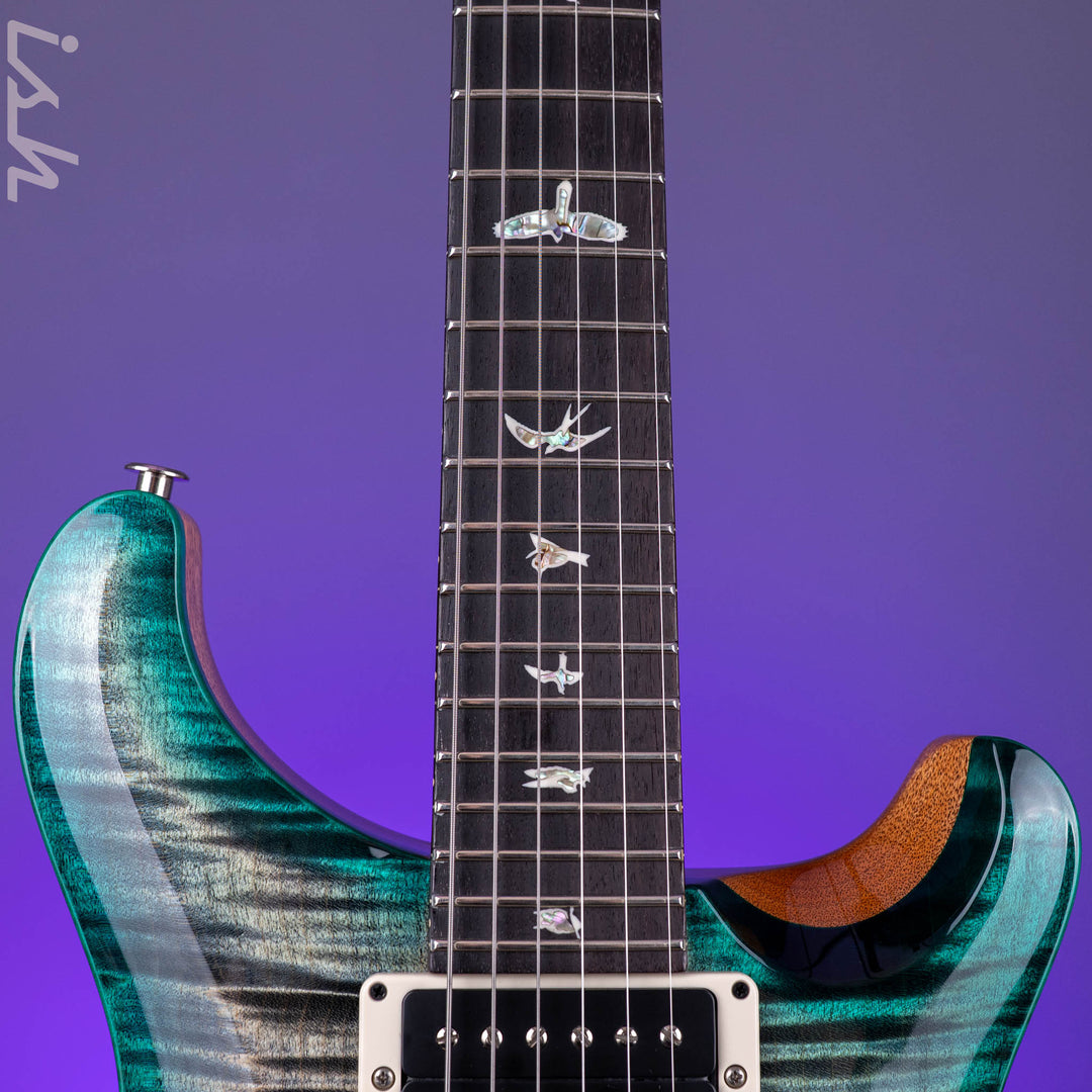 PRS Custom 24 Custom Color Charcoal Teal Microburst