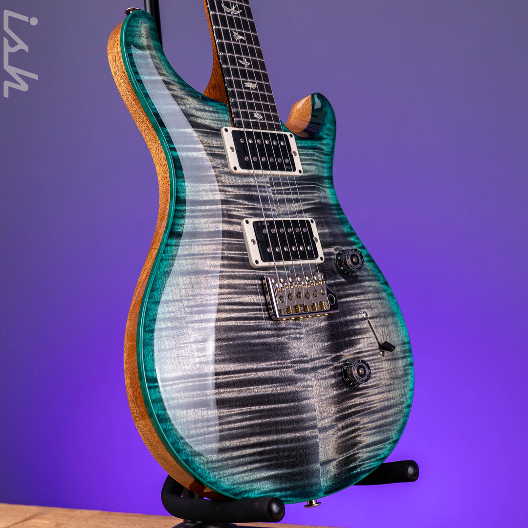 PRS Custom 24 Custom Color Charcoal Teal Microburst