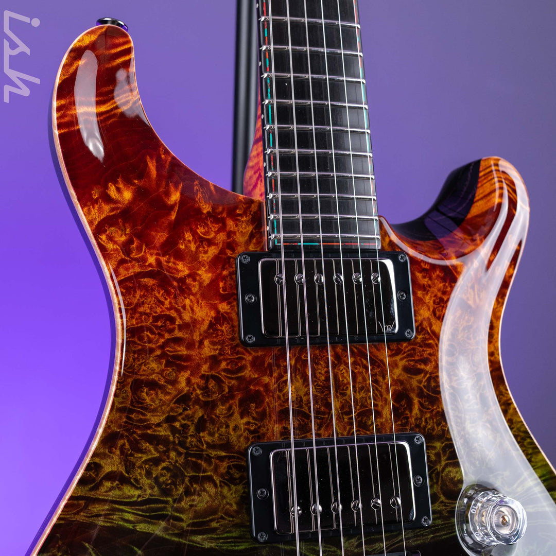 PRS Private Stock Custom 24 Maple Burl Zombie Fade