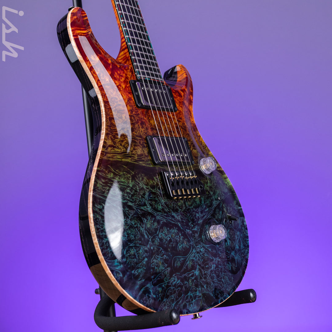 PRS Private Stock Custom 24 Maple Burl Zombie Fade