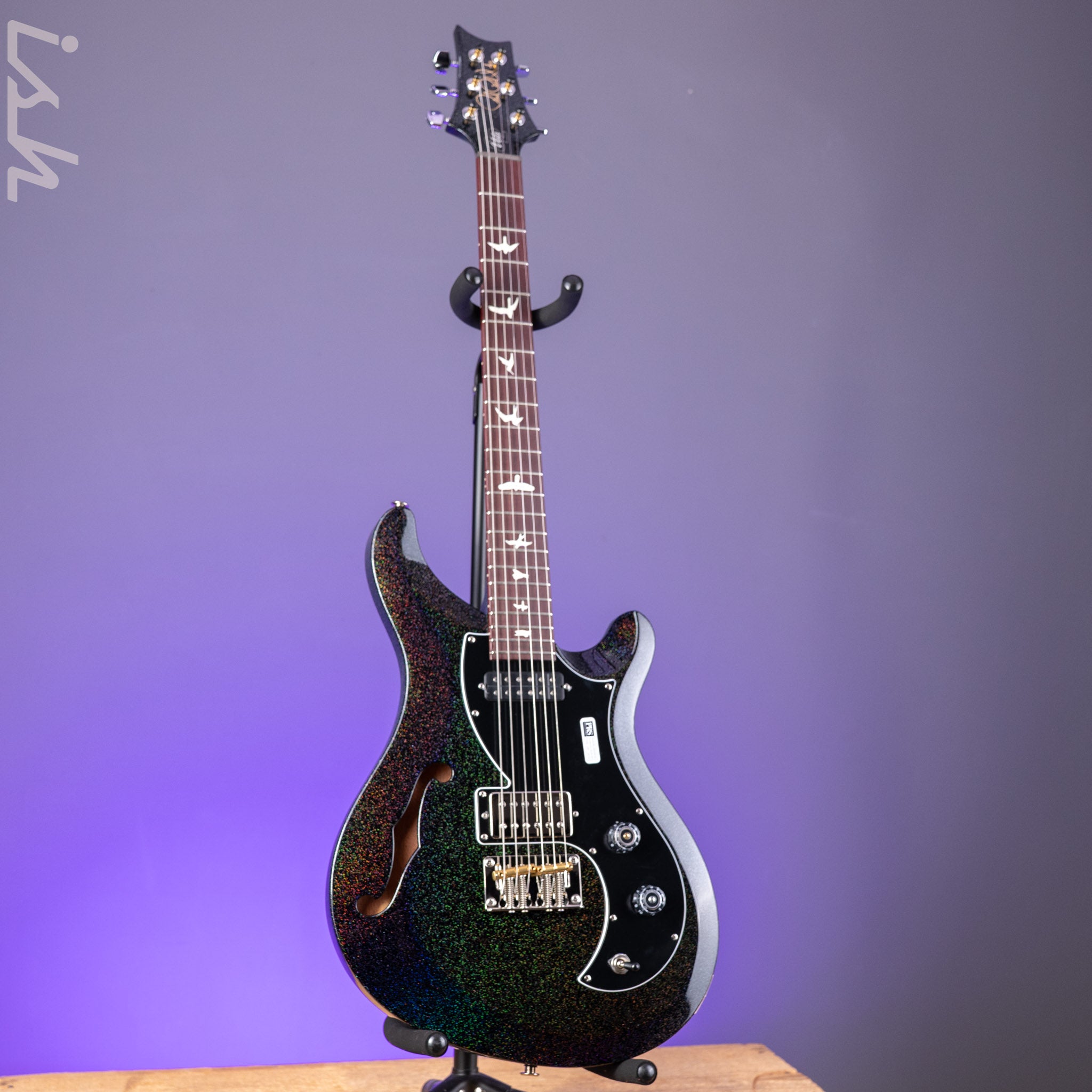 ギター PRS ReclaimedLimited S2Vela BKP PRS S2 Vela Semi-Hollow Reclaimed Black Rainbow Holoflake Limited