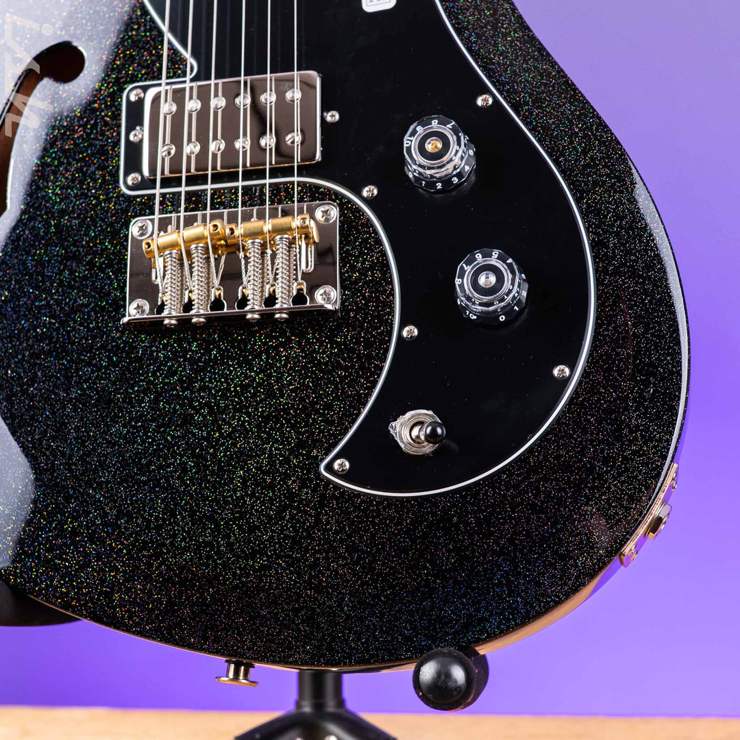 PRS S2 Vela Semi-Hollow Reclaimed Black Rainbow Holoflake Limited Edition