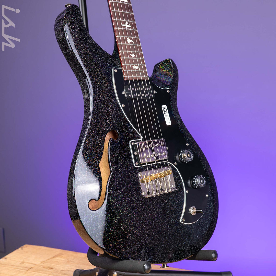 PRS S2 Vela Semi-Hollow Reclaimed Black Rainbow Holoflake Limited Edition