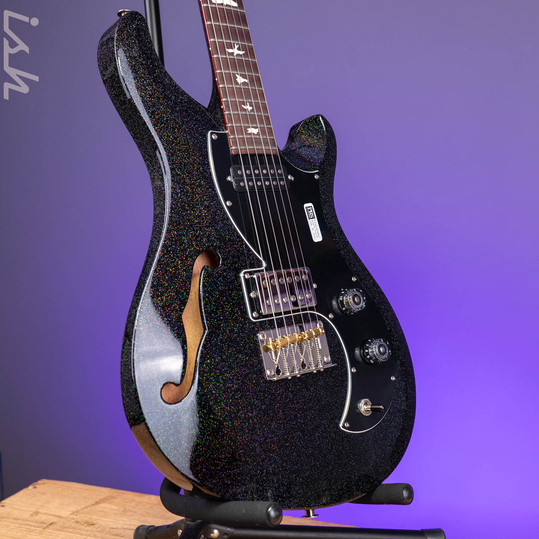 PRS S2 Vela Semi-Hollow Reclaimed Black Rainbow Holoflake Limited Edition