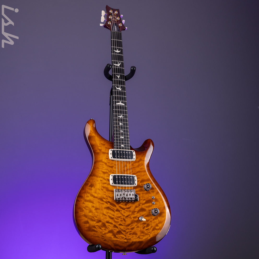 PRS S2 Custom 24-08 Quilt Amber Sunburst Ebony Fretboard