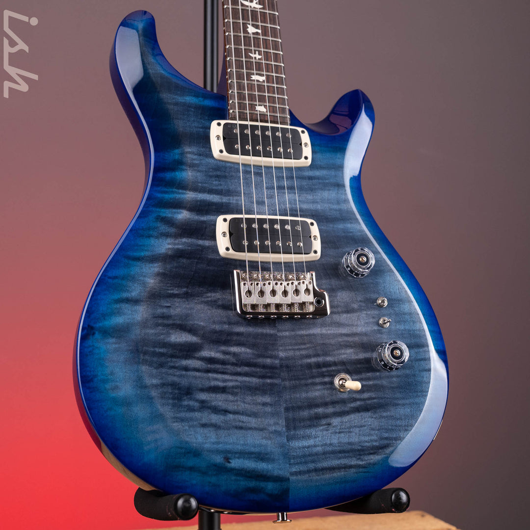 PRS S2 Custom 24-08 Faded Gray Black Blue Burst