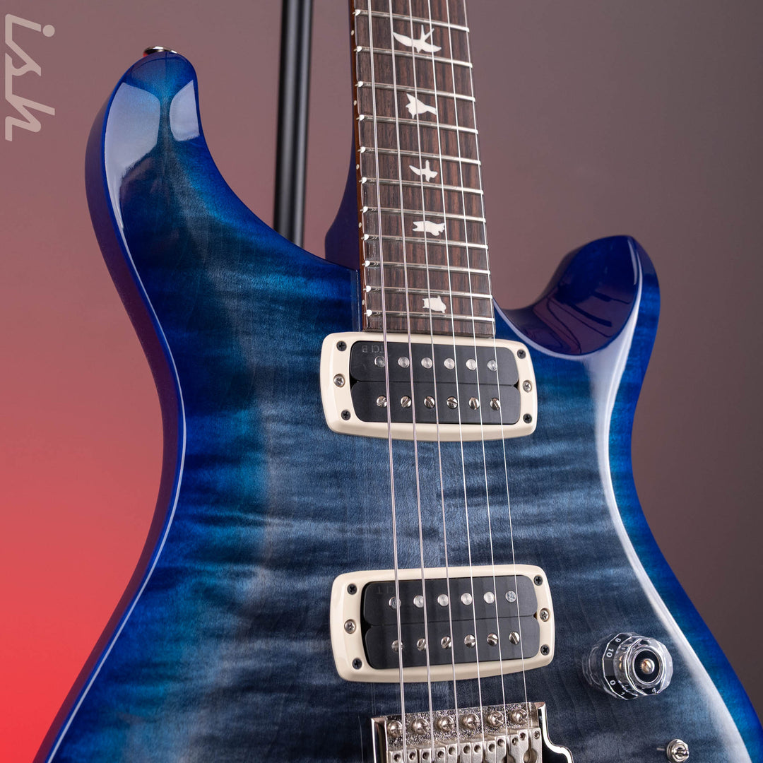 PRS S2 Custom 24-08 Faded Gray Black Blue Burst