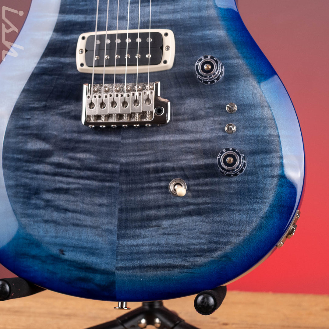 PRS S2 Custom 24-08 Faded Gray Black Blue Burst