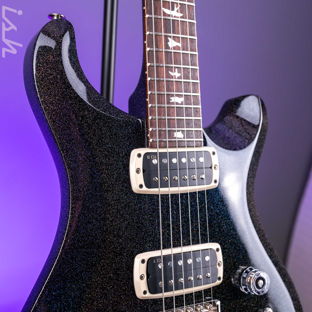PRS S2 Custom 24-08 Black Rainbow Holoflake Custom Color