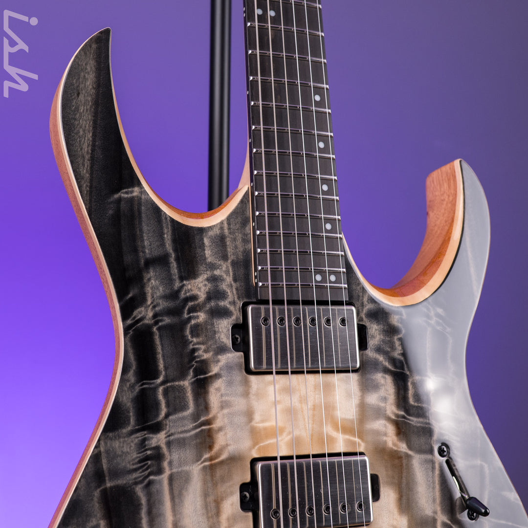 Mayones Duvell Elite 4EVER 6 Natural Fade Black Burst Out