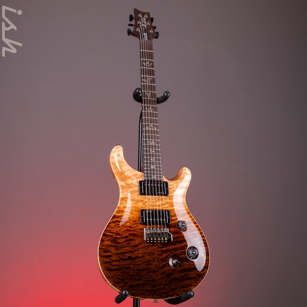PRS Wood Library Custom 24 One-Piece 10-Top Quilt Amaretto Fade Ish 15th Anniversary