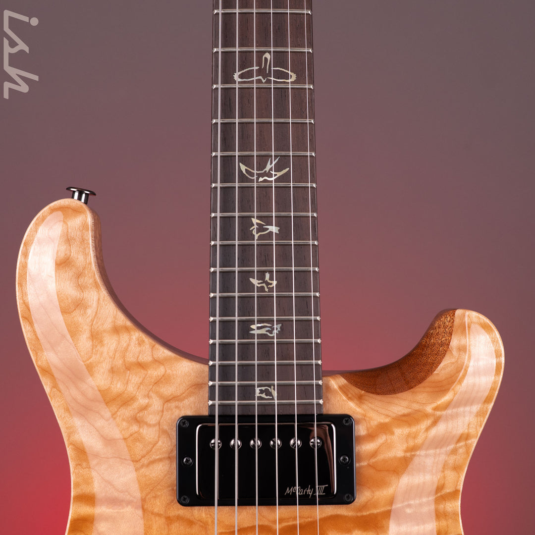 PRS Wood Library Custom 24 One-Piece 10-Top Quilt Amaretto Fade Ish 15th Anniversary