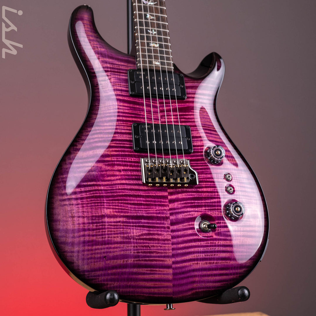 PRS Wood Library Custom 24-08 10-Top DMO Black Raspberry Smokeburst Custom Color