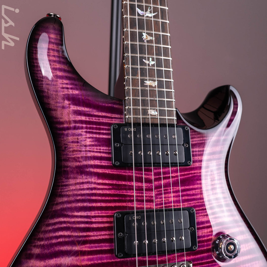 PRS Wood Library Custom 24-08 10-Top DMO Black Raspberry Smokeburst Custom Color