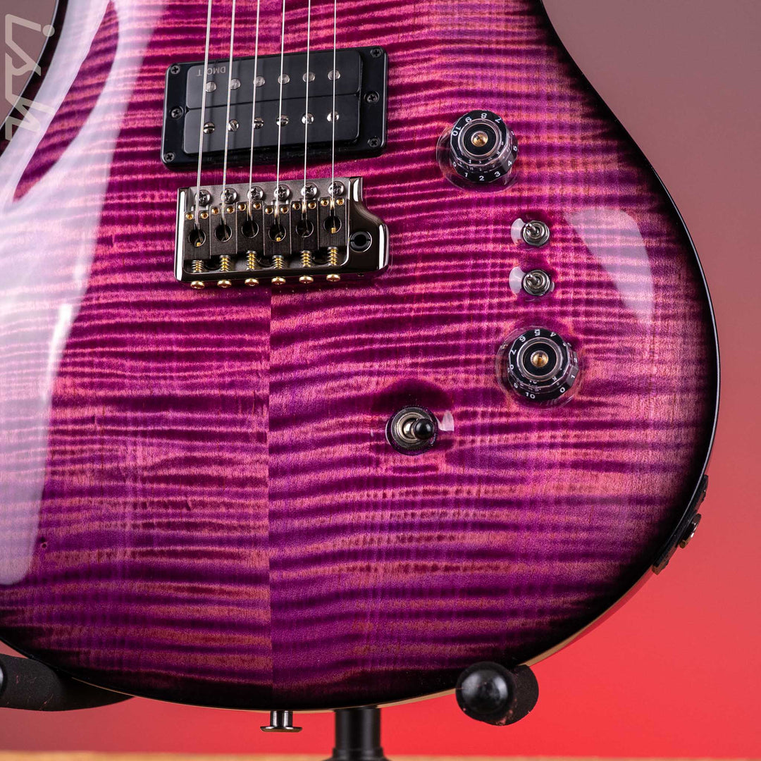 PRS Wood Library Custom 24-08 10-Top DMO Black Raspberry Smokeburst Custom Color