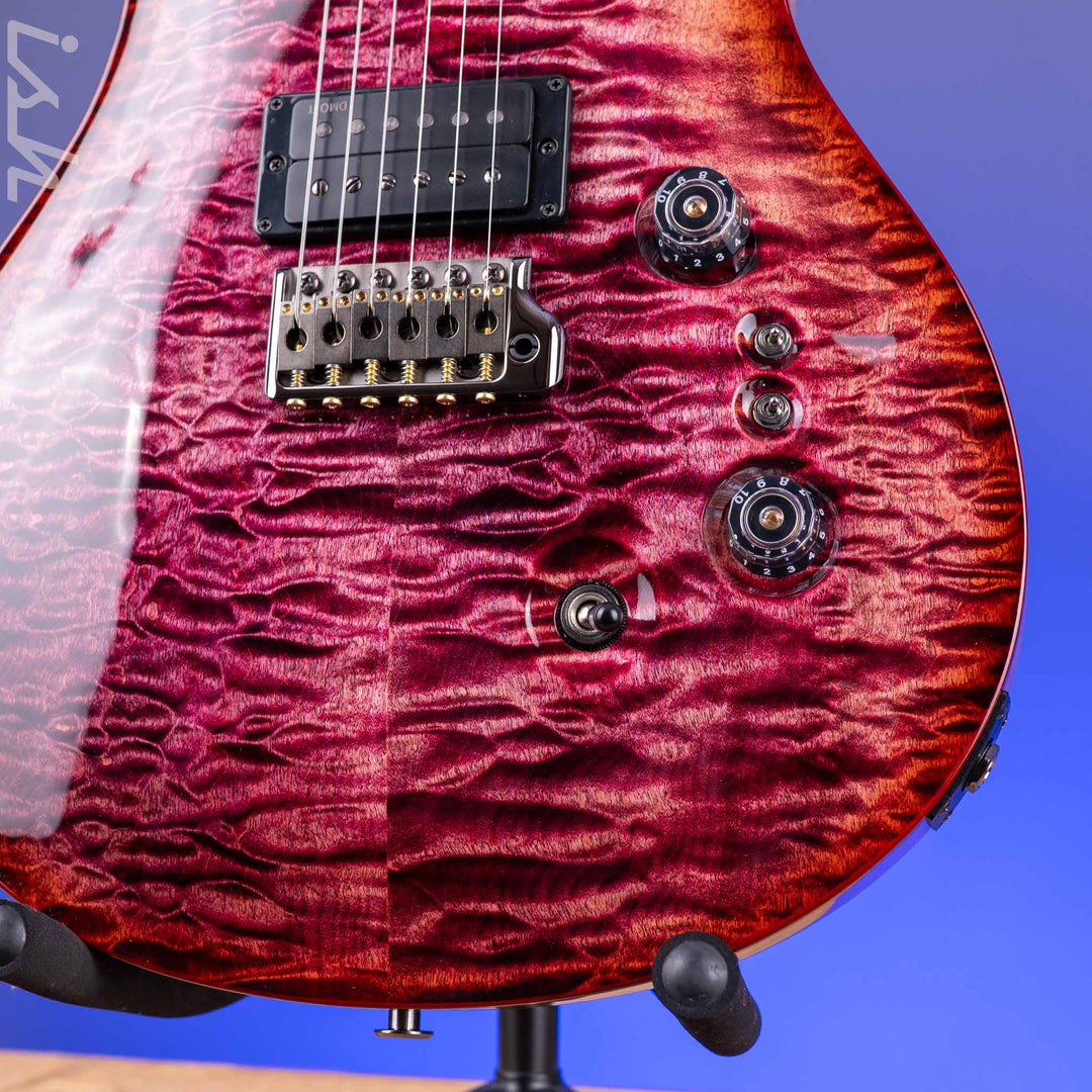 PRS Wood Library Custom 24-08 10-Top DMO Raspberry Red Burst Custom Color