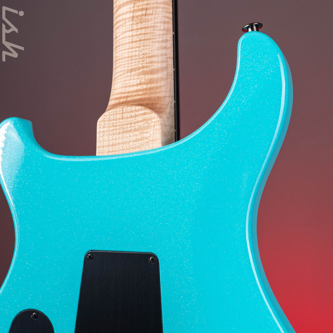 PRS Wood Library Custom 24-08 Mango Top Opaque Blue Holoflake