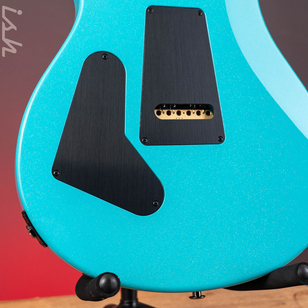 PRS Wood Library Custom 24-08 Mango Top Opaque Blue Holoflake