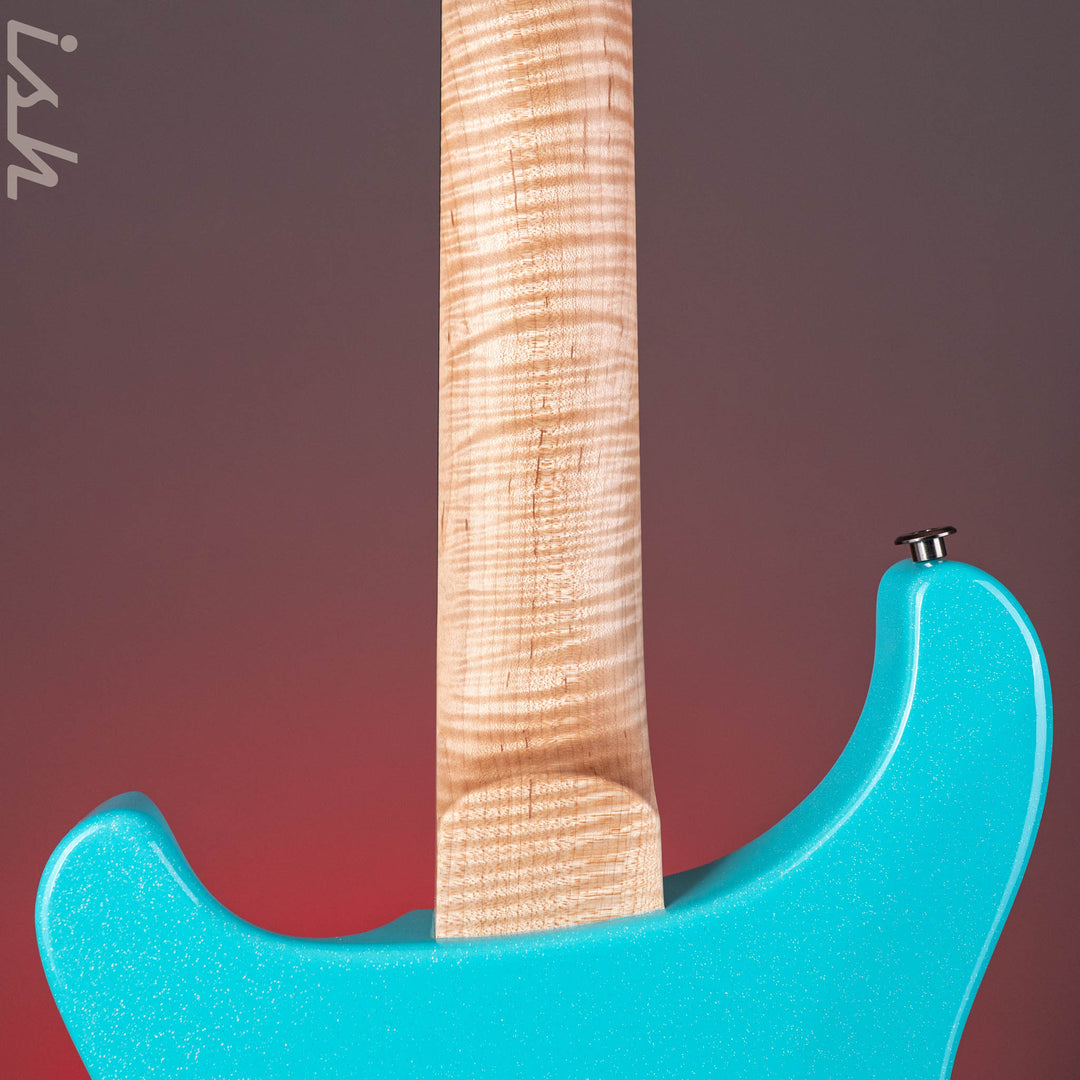 PRS Wood Library Custom 24-08 Mango Top Opaque Blue Holoflake