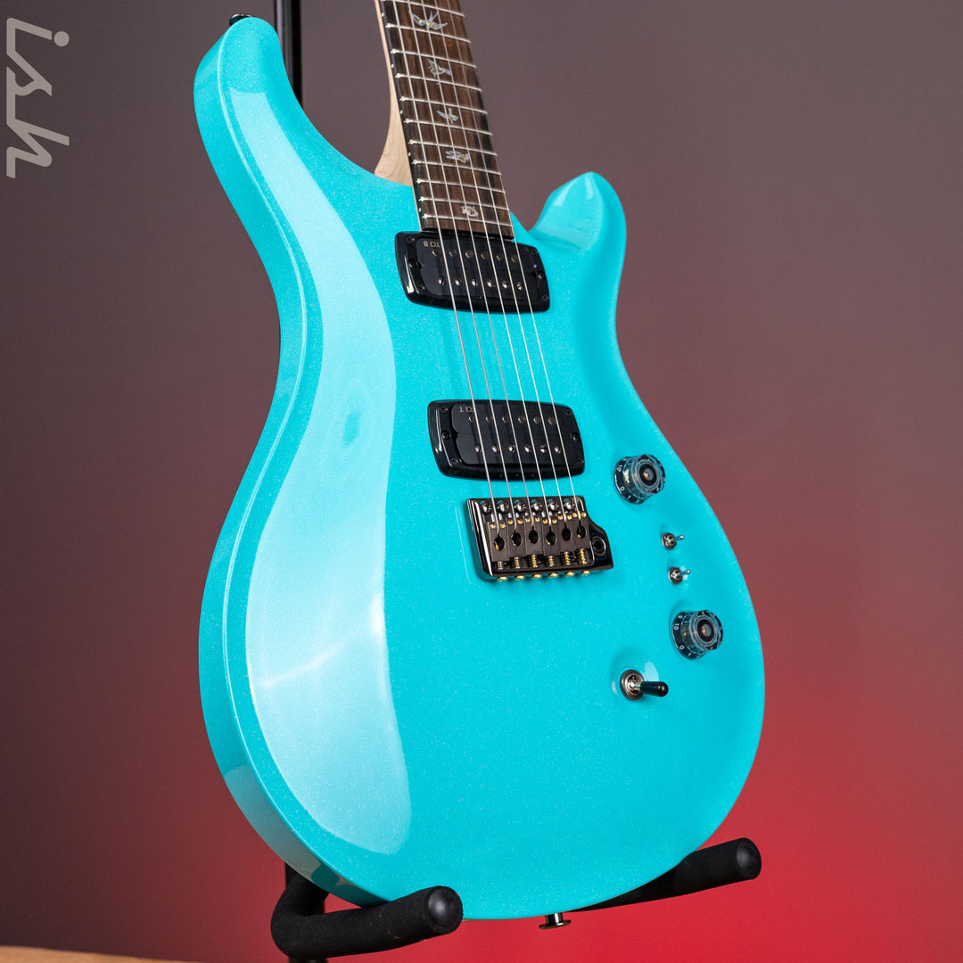 PRS Wood Library Custom 24-08 Mango Top Opaque Blue Holoflake