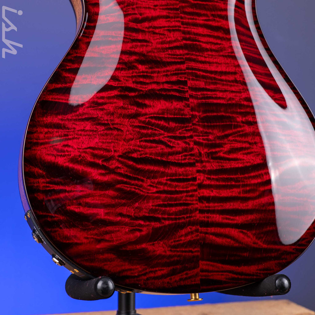 PRS Hollowbody II Piezo 10-Top Fire Red Smokeburst Custom Color