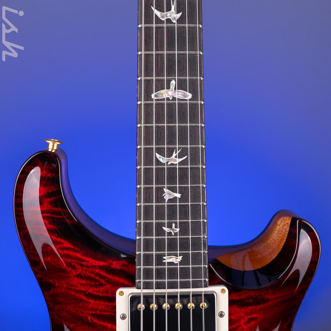 PRS Hollowbody II Piezo 10-Top Fire Red Smokeburst Custom Color