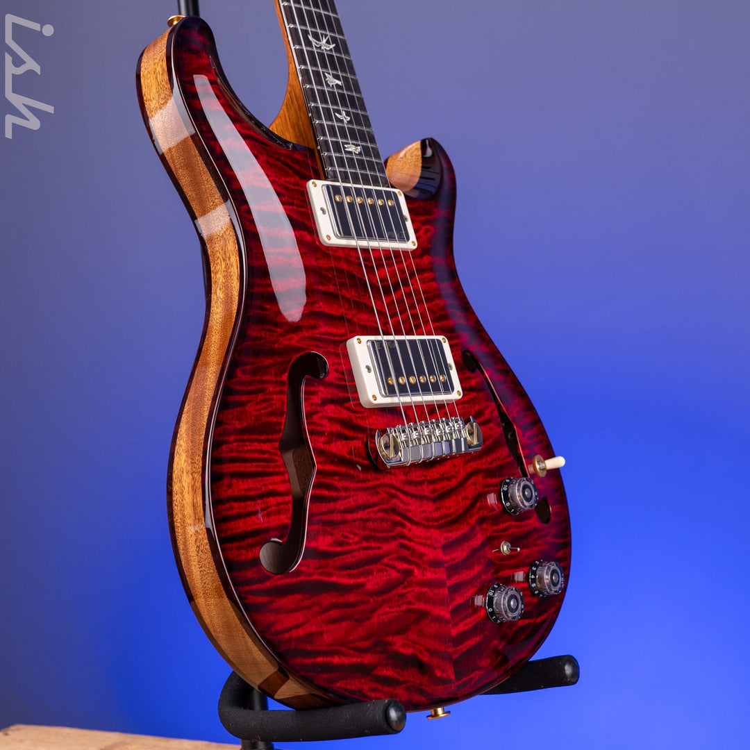PRS Hollowbody II Piezo 10-Top Fire Red Smokeburst Custom Color