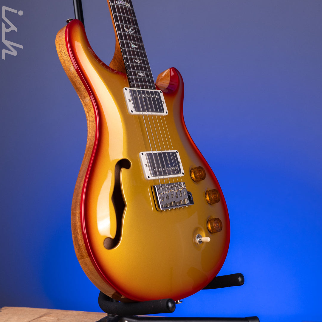 PRS DGT Semi-Hollow Limited Gold Top Cherry Burst