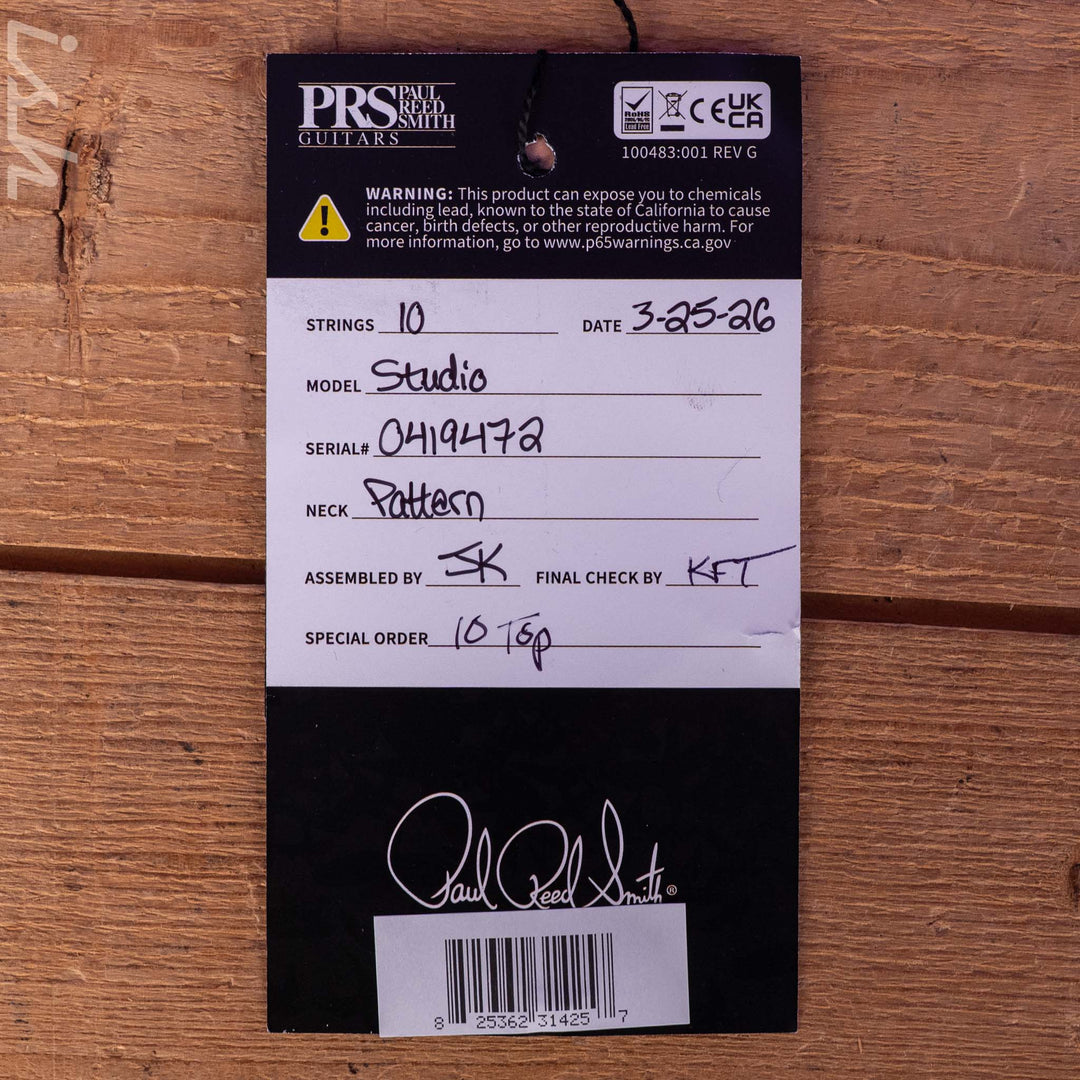 PRS Studio 10-Top Quilted Maple Jade Green