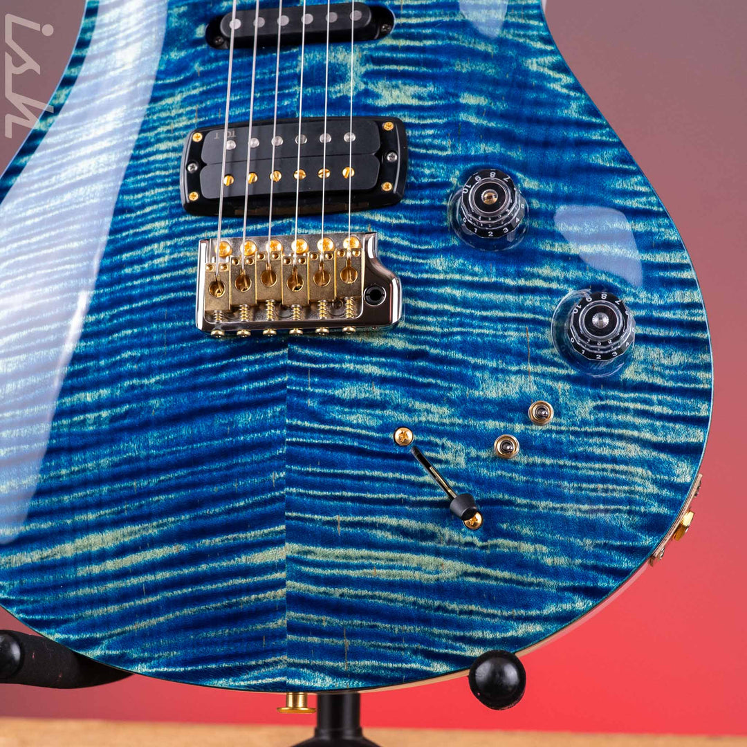 PRS Modern Eagle V 10-Top River Blue Pearl Back